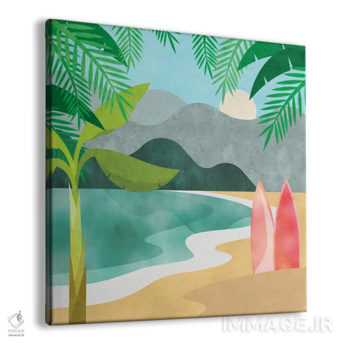 تابلو نقطه مخفی موجسواری اثر آندریا هازه - نمای پرسپکتیو محصول