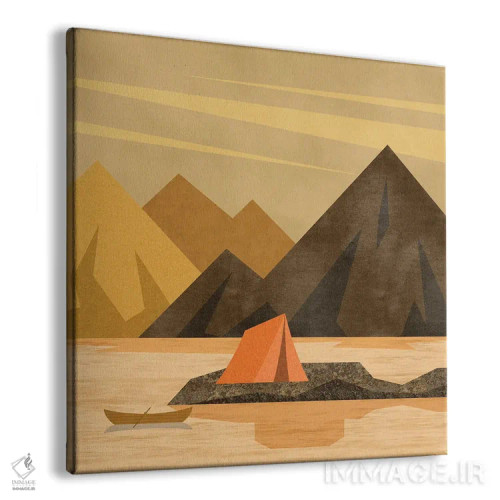 تابلو ماجراجویی کمپینگ اثر آندریا هازه - نمای پرسپکتیو محصول