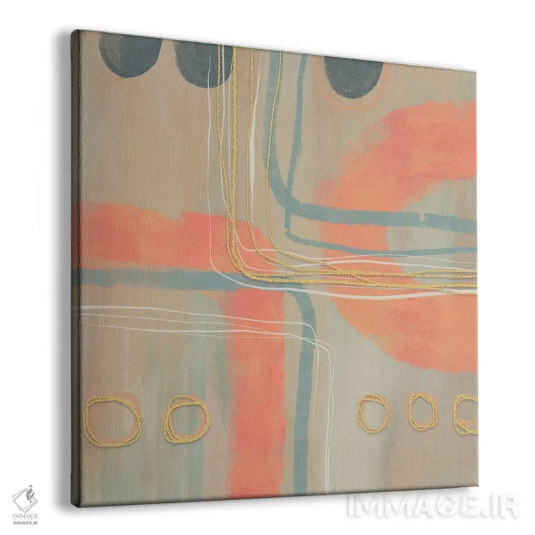 تابلو سفر انتزاعی اثر آندریا هازه - نمای پرسپکتیو محصول