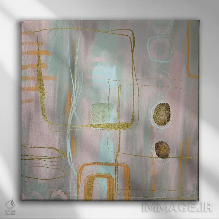تابلو ظرافت محو شده اثر آندریا هازه - نمای روبهرو روی دیوار
