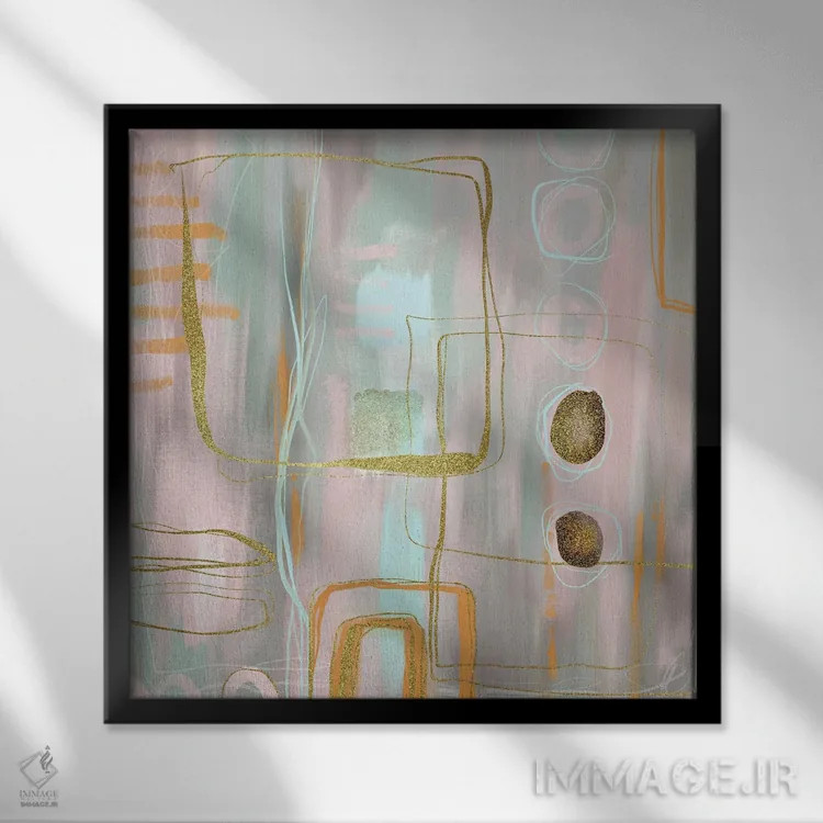 تابلو ظرافت محو شده اثر آندریا هازه - نمای قابدار مشکی