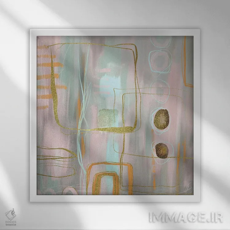 تابلو ظرافت محو شده اثر آندریا هازه - نمای قابدار سفید