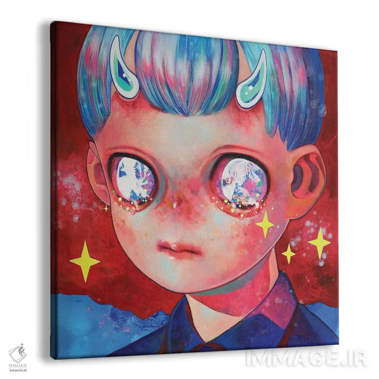 تابلو خدا مرده است چهارم اثر هیکاری شیمودا - نمای پرسپکتیو محصول