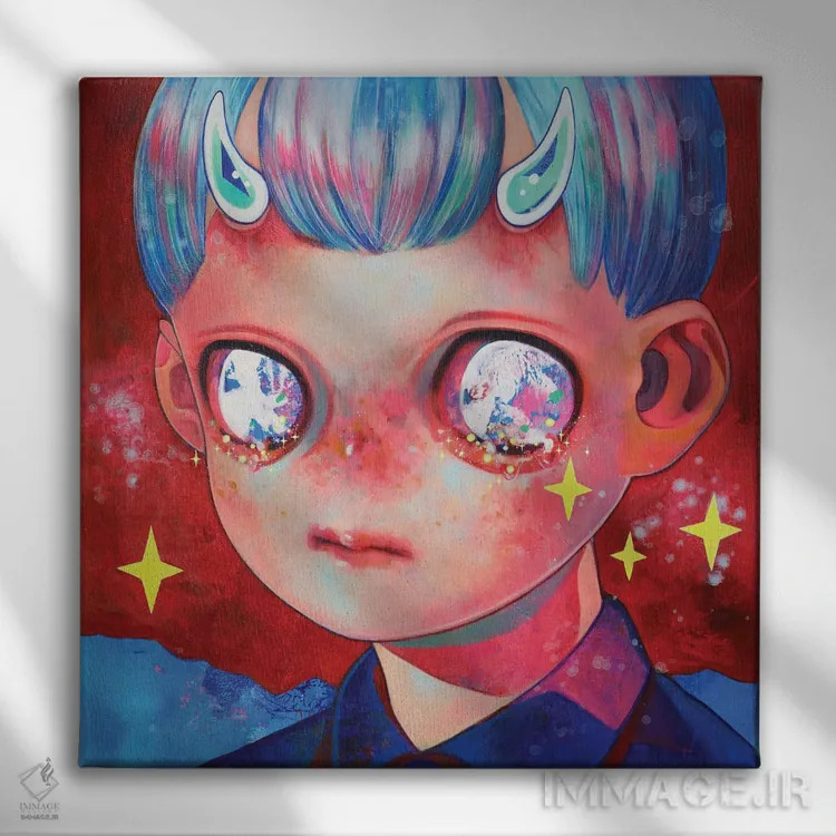 تابلو خدا مرده است چهارم اثر هیکاری شیمودا - نمای روبهرو روی دیوار