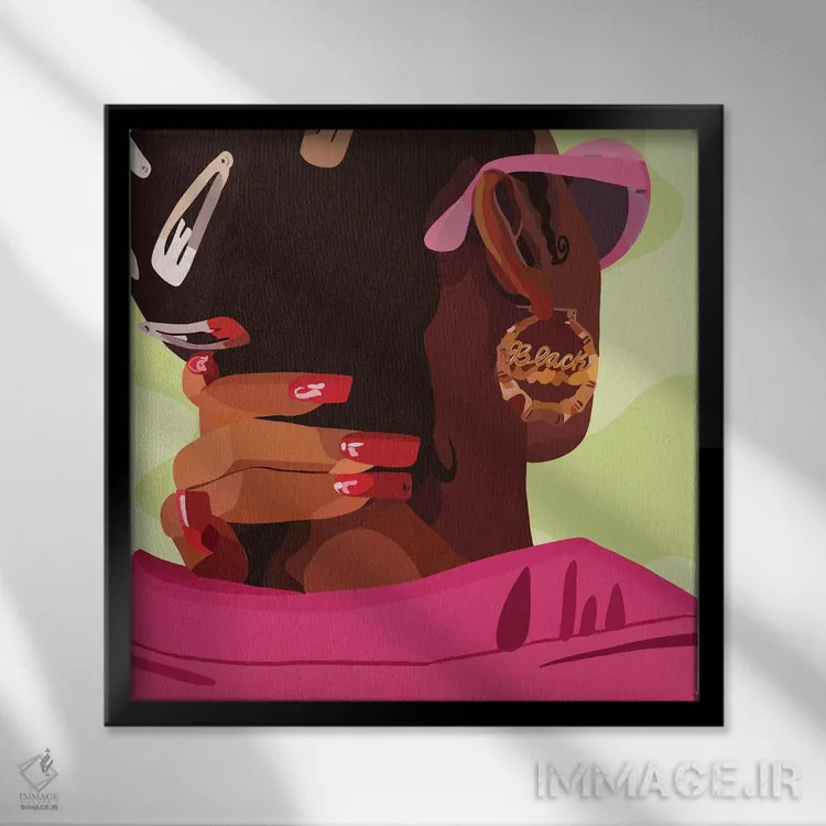 تابلو سیاه اثر آرتپِیسیئی - نمای قابدار مشکی