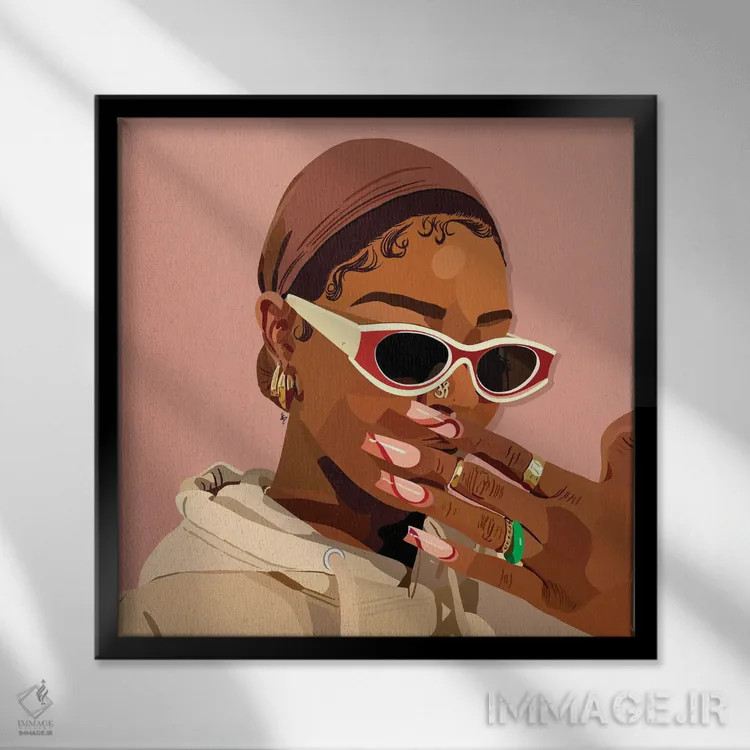 تابلو چهارشنبه اثر آرتپِیسیئی - نمای قابدار مشکی