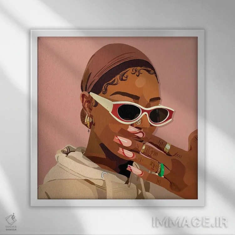 تابلو چهارشنبه اثر آرتپِیسیئی - نمای قابدار سفید