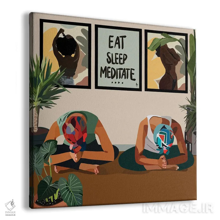 تابلو بخور بخواب مدیتیشن کن اثر آرتپِیسیئی - نمای پرسپکتیو محصول