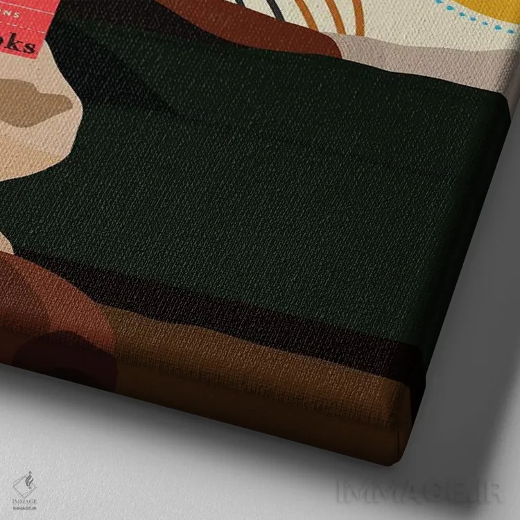 تابلو همه چیز درباره عشق اثر آرتپِیسیئی - نمای نزدیک بافت بوم