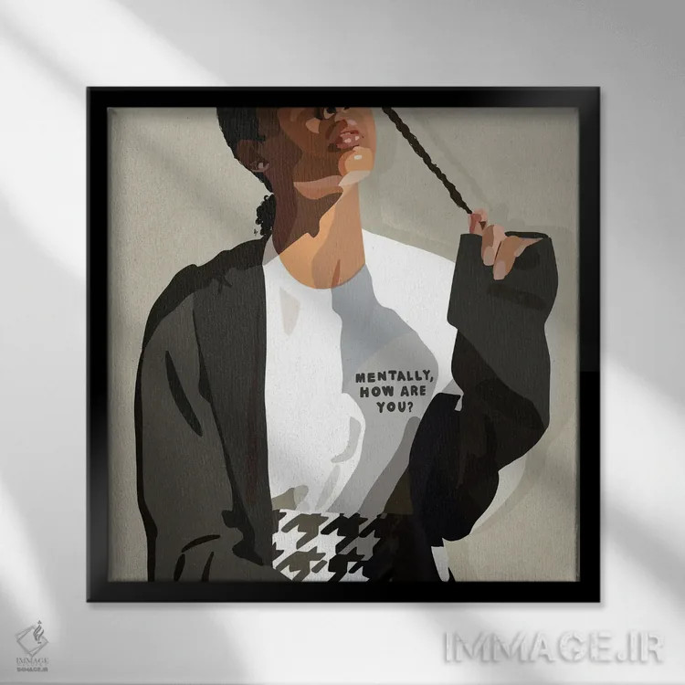 تابلو چکاین (ورود یا کنترل) اثر آرتپِیسیئی - نمای قابدار مشکی