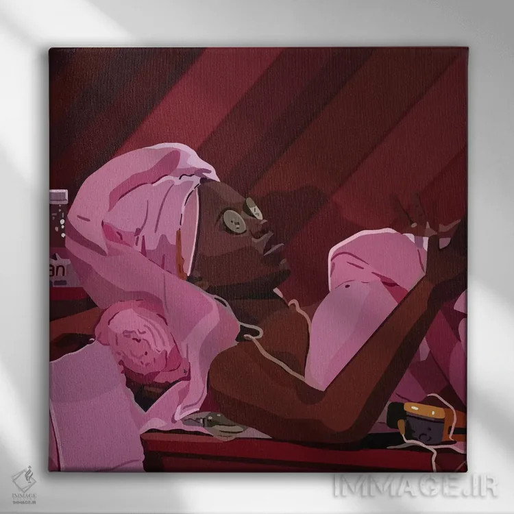 تابلو مکسین اثر آرتپِیسیئی - نمای روبهرو روی دیوار