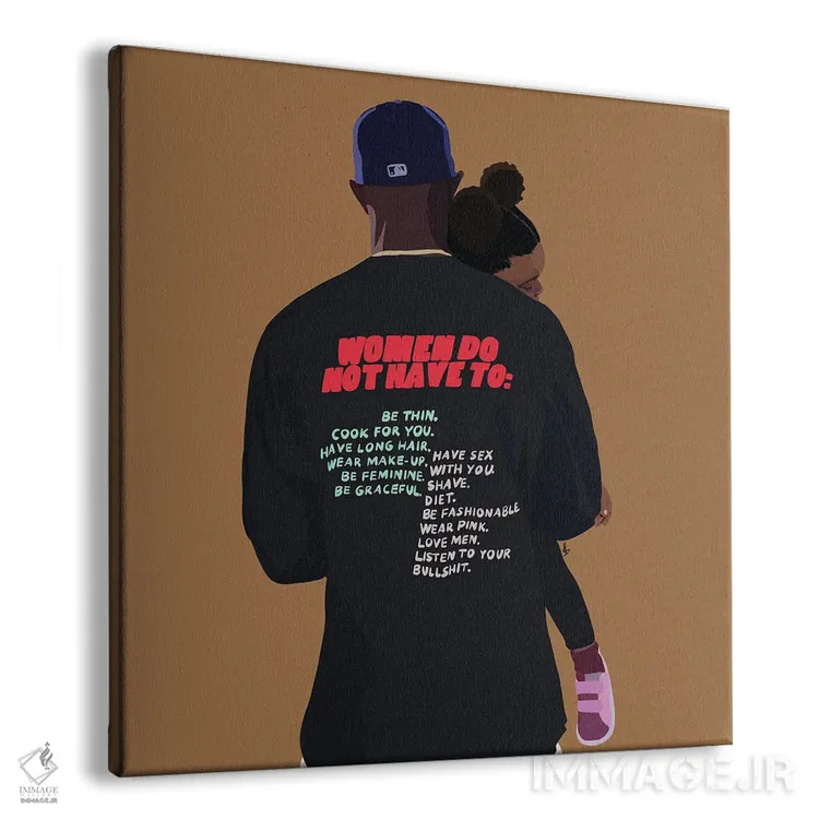 تابلو حمایت از زنان اثر آرتپِیسیئی - نمای پرسپکتیو محصول