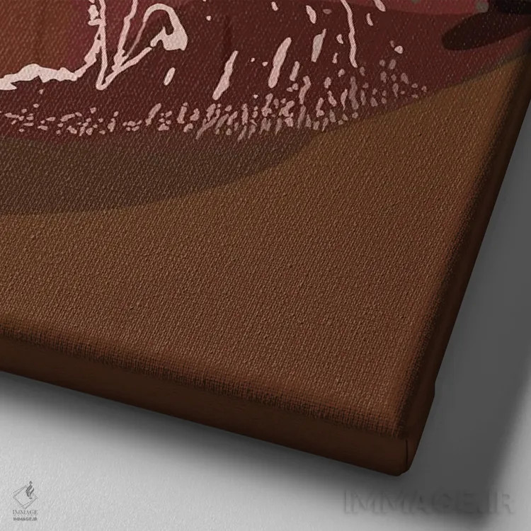 تابلو گلاس (درخشش یا برق لب) اثر آرتپِیسیئی - نمای نزدیک بافت بوم