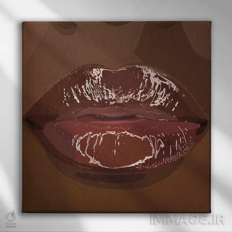 تابلو گلاس (درخشش یا برق لب) اثر آرتپِیسیئی - نمای روبهرو روی دیوار