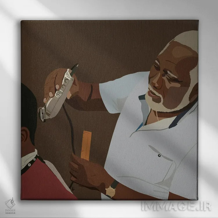 تابلو کلهقدیمی (لقب) اثر آرتپِیسیئی - نمای روبهرو روی دیوار