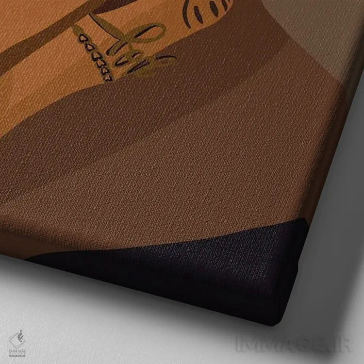 تابلو بوسه بوسه اثر آرتپِیسیئی - نمای نزدیک بافت بوم