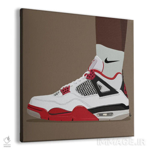 تابلو کفشهای آتشین (کفش باحال) اثر آرتپِیسیئی - نمای پرسپکتیو محصول