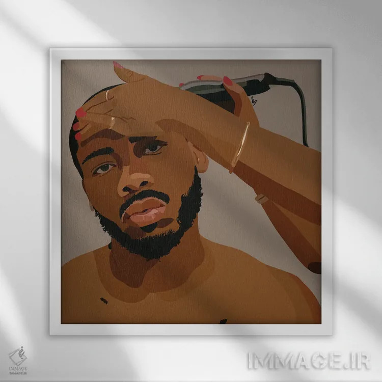 تابلو موهایم را مرتب کن اثر آرتپِیسیئی - نمای قابدار سفید