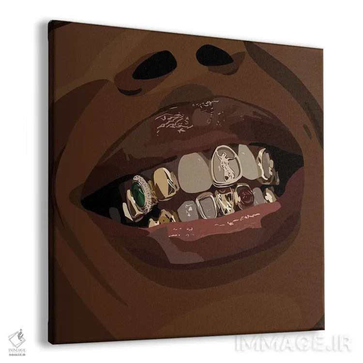 تابلو گریلز (تزئین دندان) اثر آرتپِیسیئی - نمای پرسپکتیو محصول