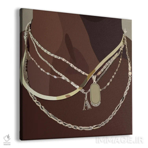 تابلو زنجیر طلایی اثر آرتپِیسیئی - نمای پرسپکتیو محصول