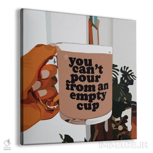 تابلو فنجان خالی اثر آرتپِیسیئی - نمای پرسپکتیو محصول