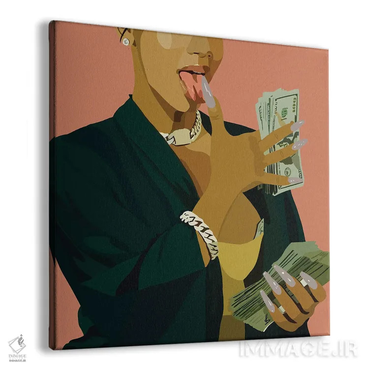 تابلو رسیدن به پول اثر آرتپِیسیئی - نمای پرسپکتیو محصول