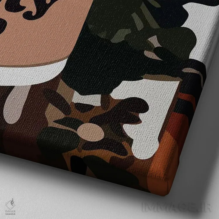 تابلو فنجان خالی اثر آرتپِیسیئی - نمای نزدیک بافت بوم