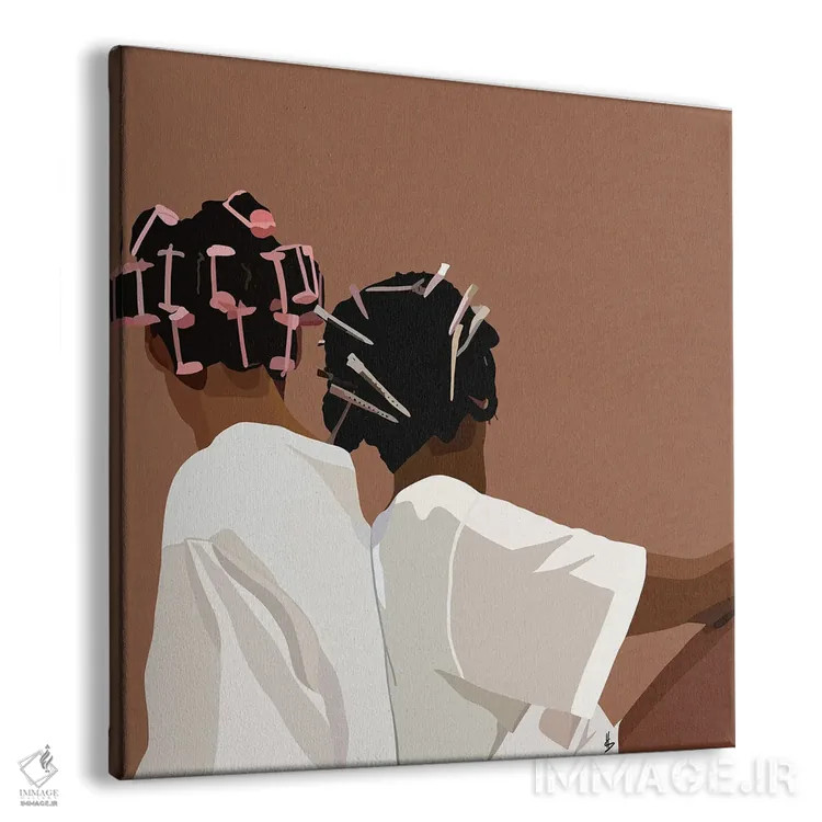 تابلو دوست فرمو (دوستی با موهای فر) اثر آرتپِیسیئی - نمای پرسپکتیو محصول