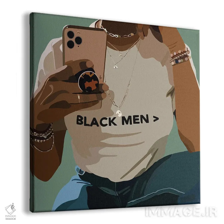 تابلو مردان سیاهپوست اثر آرتپِیسیئی - نمای پرسپکتیو محصول