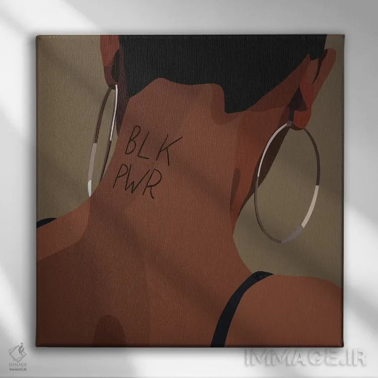 تابلو قدرت سیاهان اثر آرتپِیسیئی - نمای روبهرو روی دیوار
