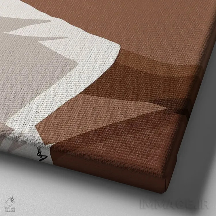 تابلو دوست فرمو (دوستی با موهای فر) اثر آرتپِیسیئی - نمای نزدیک بافت بوم