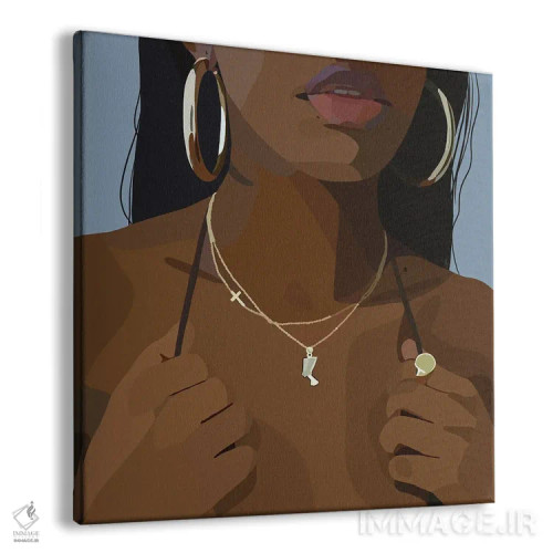 تابلو نفرتیتی طلایی اثر آرتپِیسیئی - نمای پرسپکتیو محصول