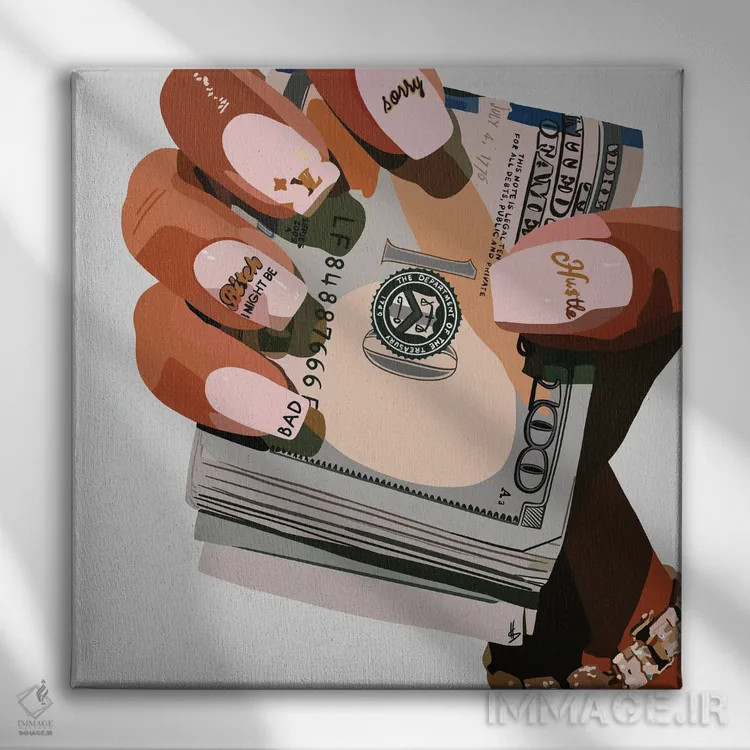 تابلو دوازده صد (اصطلاح عامیانه برای ۱۲۰۰) اثر آرتپِیسیئی - نمای روبهرو روی دیوار