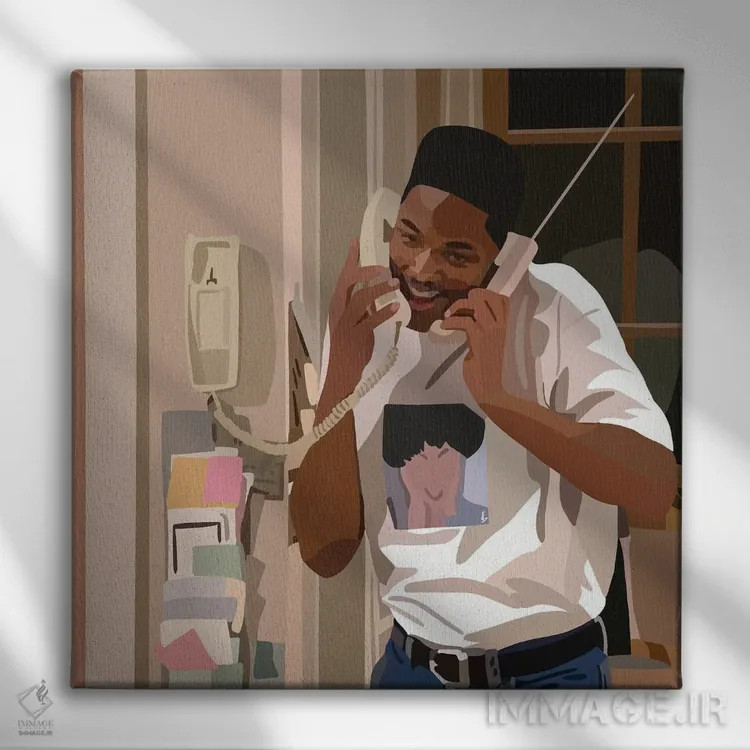 تابلو شغل اداری (۹ تا ۵) اثر آرتپِیسیئی - نمای روبهرو روی دیوار