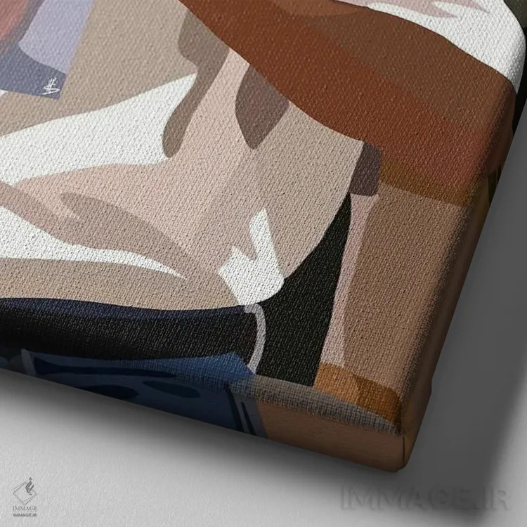 تابلو شغل اداری (۹ تا ۵) اثر آرتپِیسیئی - نمای نزدیک بافت بوم