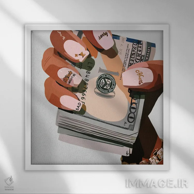 تابلو دوازده صد (اصطلاح عامیانه برای ۱۲۰۰) اثر آرتپِیسیئی - نمای قابدار سفید