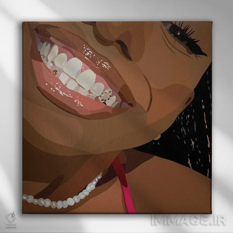 تابلو بگو پنیر (برای عکس گرفتن) اثر آرتپِیسیئی - نمای روبهرو روی دیوار