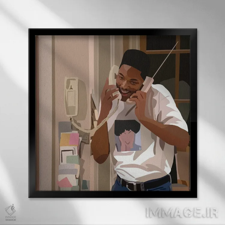 تابلو شغل اداری (۹ تا ۵) اثر آرتپِیسیئی - نمای قابدار مشکی