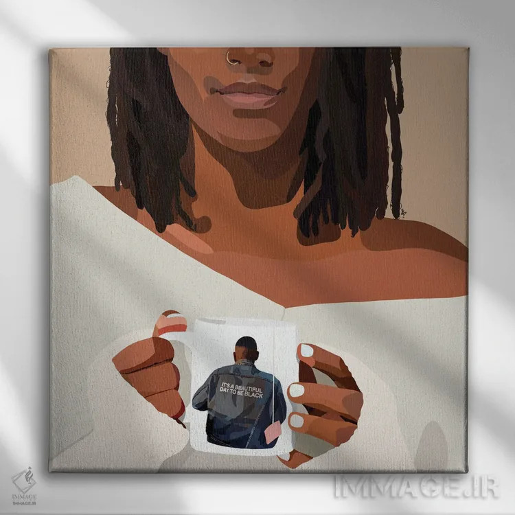 تابلو ماگ (لیوان بزرگ) اثر آرتپِیسیئی - نمای روبهرو روی دیوار