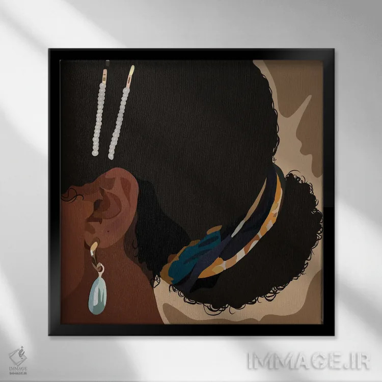 تابلو جزئیات اثر آرتپِیسیئی - نمای قابدار مشکی