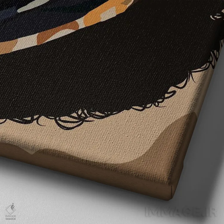 تابلو جزئیات اثر آرتپِیسیئی - نمای نزدیک بافت بوم