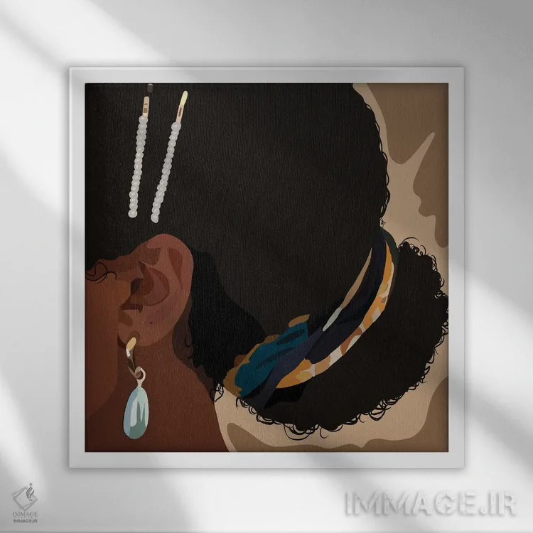 تابلو جزئیات اثر آرتپِیسیئی - نمای قابدار سفید