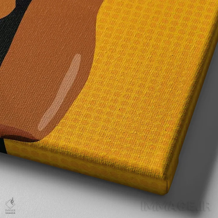 تابلو لارین (نام دخترانه، احتمالاً اشاره به لارین هیل) اثر آرتپِیسیئی - نمای نزدیک بافت بوم