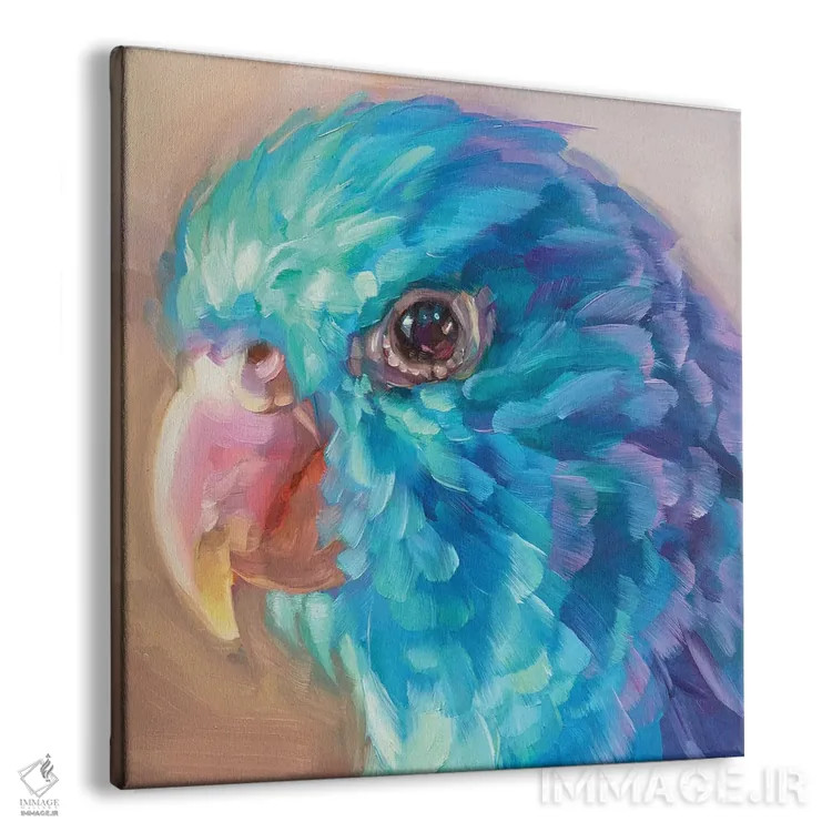 تابلو مطالعه مینی طوطی ۹ اثر هالی استورلی - نمای پرسپکتیو محصول