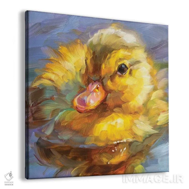 تابلو مطالعه جوجه اردک اثر هالی استورلی - نمای پرسپکتیو محصول