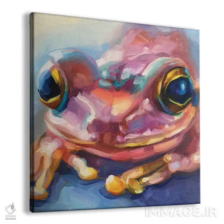 تابلو مطالعه مینی قورباغه ۳ اثر هالی استورلی - نمای پرسپکتیو محصول