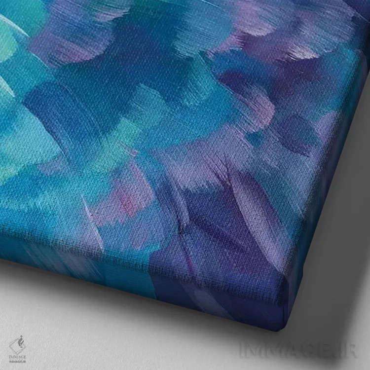 تابلو مطالعه مینی طوطی ۹ اثر هالی استورلی - نمای نزدیک بافت بوم