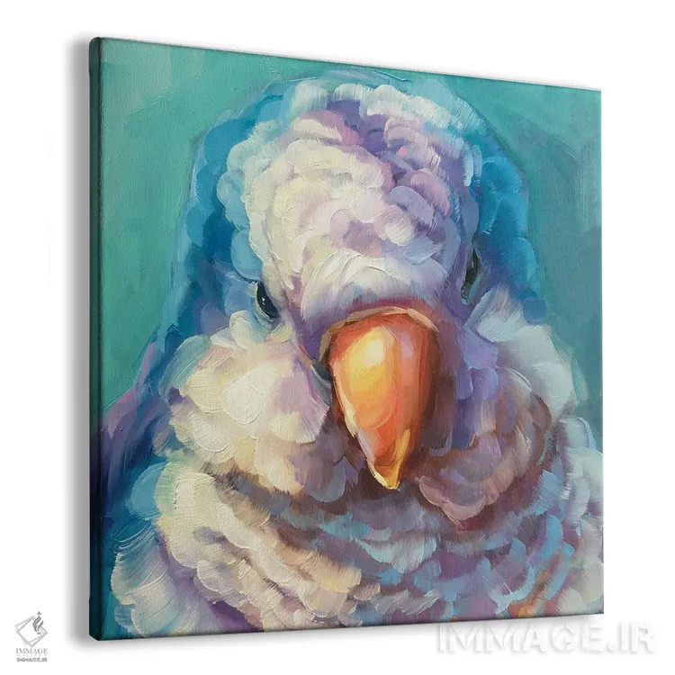 تابلو مطالعه مینی طوطی ۲ اثر هالی استورلی - نمای پرسپکتیو محصول