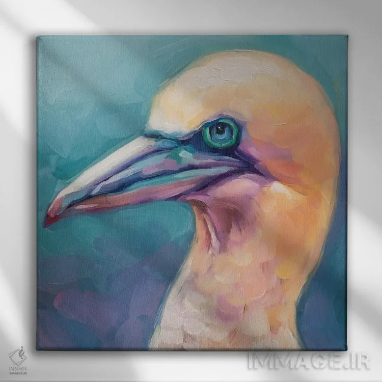 تابلو مطالعه پرنده ۶ اثر هالی استورلی - نمای روبهرو روی دیوار
