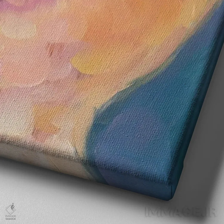 تابلو مطالعه پرنده ۶ اثر هالی استورلی - نمای نزدیک بافت بوم